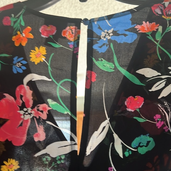 Size M New Day black floral midi dress. NWOT. - Picture 4 of 5